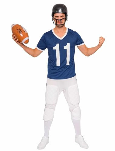 Deiters American Footballer 2-tlg. Herren weiß/blau S