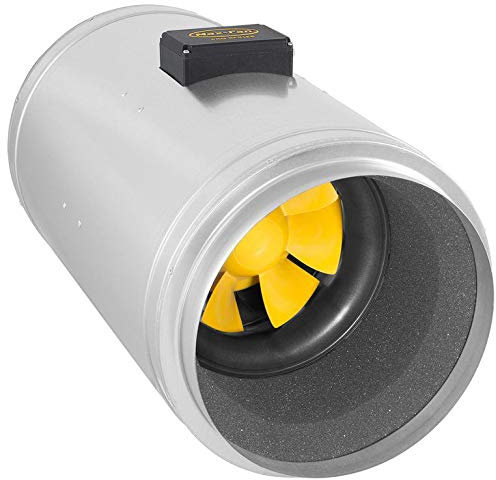 Can Q-Max Pipe Fan 3-Stage 3015 m³/h 300 mm Connection Sound-Insulated Exhaust Fan Pipe Fan Quiet Silent Fan Grow Supply Air Bathroom Fan