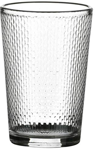 For Glass Tumbler Set Stackable Juice Water Glasses Set of 8 Dimpled Glass