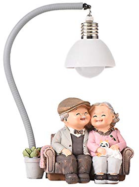 Statuetta Di Anniversario Di Matrimonio Per Coppia: Simboleggia L'Essere Con Te Fino Al Vecchio Giorno Di San Valentino Decorazione Il Regalo Per Coloro Che Ami O Per L'Anniversario (B)