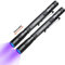 Linterna UV, linterna LED de 395 nm, linterna ultravioleta con zoom IP54, detector impermeable para orina de mascotas, manchas de perro, chinches de cama, armario del hogar (2 unidades)