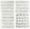 Papierdrachen Selbstklebende Moosgummi Glitzer Buchstaben und Zahlen aus Moosgummi | ABC | zum Basteln und Gestalten von Schultüten, Karten, Kerzen und vielem mehr - DIY Buchstaben Set - Silber