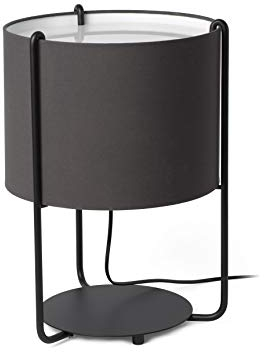 Faro Barcelona 24020-32 - DRUM Tischleuchte schwarz/grau