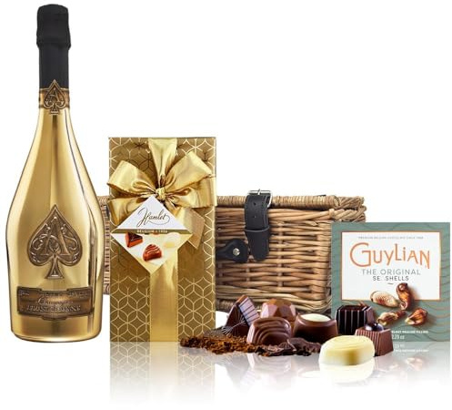 Armand de Brignac Brut Gold MV Champagne And Chocolates Hamper 75cl 12% abv