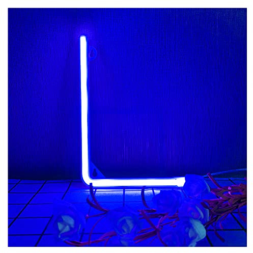 ENUOLI Blaue Neon-Buchstabe 'L', LED-Alphabet, Batteriebetriebener Neon-Wanddekoration, Beleuchtete Buchstaben für Schlafzimmer, Party, Weihnachtsdekoration