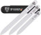 3 Swords Germany Double Sided 3 Pieces Glass Nail Files for Natural and Artificial Nails with Black Plastic case