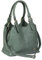 Mabel London Womens Multiple Pockets Handbag - Medium Size Multi Compartments Bag with a Long Shoulder Strap - AMELIA (Deep Green)