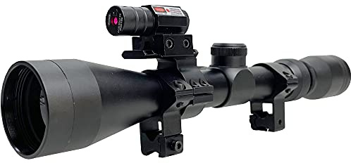 Visor telescópico 3-9x40 táctico | Mira Deportiva para carabinas y escopetas de Aire comprimido (balines) y Airsoft con láser