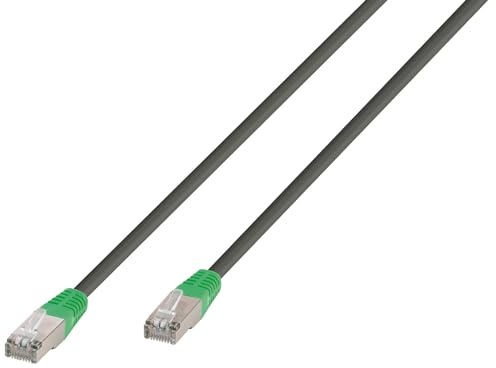 VIVANCO CAT 6 Netzwerkkabel, F/UTP, 10m, Für die Verbindung zwischen PC und Router/Switch. Geeignet für Gigabit-Netzwerke RJ45 Stecker <-> RJ45 Stecker