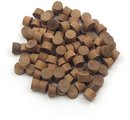 Oakcrafts - 10mm Mahogany Flat Head End Grain Plug - Pack of 100