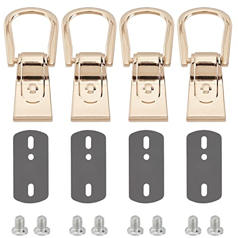 WADORN 4 Sets Metall-Seitenclip-Hardware Für Tasche, Geldbörse Aufhängeverschluss Kettenriemen Verbindungsschnallen Rechteck Handtasche clip Schnalle Hängeverschluss Zubehör Für Umhängetasche, 2.2cm