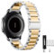 MUENShop 20mm Edelstahl Armband Kompatibel mit Samsung Galaxy Watch 3 41mm Galaxy Watch Active 2 40mm/44mm Huawei Watch GT 3 42mm Garmin Vivoactive 3 Metall Uhrenarmband