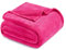 Exclusivo Mezcla Fleece Blanket Queen Size for Bed, Super Soft and Warm, All Season Use, Cozy, Plush, Lightweight, 230x230 CM, Hot Pink