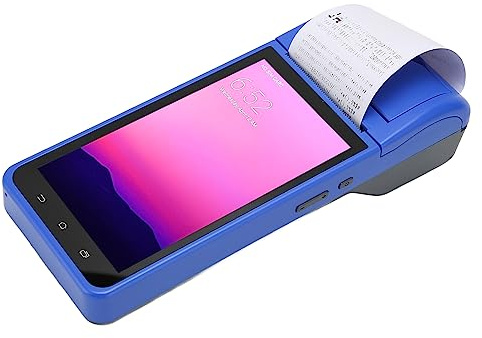 ASHATA POS PDA Belegdrucker, 58 mm Thermodrucker, 5,5 Zoll Touchscreen, 2 GB, 32 GB ROM, Unterstützt 4G LTE, WLAN Hotspot, BT Funktion, 1D 2D QR Barcode Scannen, 2 SIM