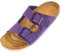 Palado Pantoletten Damen Korfu Matt - gefertigt in Spanien - matte Oberfläche - Veloursleder-Decksohle - ergonomisches Weichfußbett - leichte EVA-Sohle Lila UK3,5 - EU36