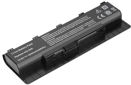 Exmate A31-N56 A32-N46 A32-N56 A33-N56 Laptop Akku für N46V N46VJ N46VB N46VM N46VZ N56D N56DP N56DY N56V N56VB N56VJ N56VM N56VZ N76V N76VB N76VJ N76VM N76VZ (10.8V/5200mAh)