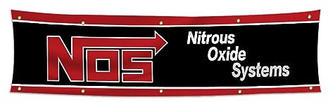 NOS Stickstoffoxid-System-Flagge, 6 x 2,4 m, Banner für Garage, Zimmer, Männerhöhle