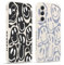 Pnakqil 2 Pezzi Cover per Samsung Galaxy A54 5G 6.4 Divertente Smorfia Deformazione Sorriso Disegno Morbido Donne Protezione Sottile Anti Fotocamera Silicone TPU Custodia Morbida Antiurto Case