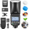 Godox V1 V1Pro N Flash for Nikon Camera TTL Speedlight, 1/8000 HSS 500 Full Power Flashes, 1.3s Recycle Time, 2.4G Wireless with External Flash SU-1 for Nikon Cameras(Godox V1-N Upgraded, V1Pro-N)
