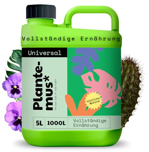 PLANTEMUS Engrais Universel Liquide Plantes d'Intérieur d'Extérieur, Fleurs, Arbres, Arbustes, Fertilisant Nutritionnel Qualité Professionnelle, 5 L