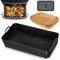 babikeen Moule en Silicone Airfryer, Moule en Silicone friteuse à air Chaud pour Ninja AF500EU, 10,4 L Accessoires Airfryer Moule en Silicone avec Papier sulfurisé pour Ninja Foodi Flex