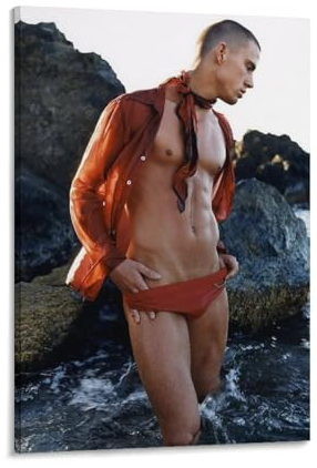 Voliko Channing Tatum Poster, coole Kunstwerke, Gemälde, Wandkunst, Leinwanddrucke, hängende Bilder, Poster, 30 x 45 cm