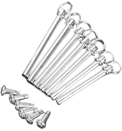 Eisenschaftniete für Klappventilator, 7 Satz, Silber, Eisen