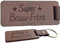 Cadeau Beau Frère Porte Clés en Bois de Noyer Cuir et Laiton Porte Clé Personnalisé aspect naturel et chaleureux porte clef original
