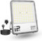 PICAA Lumière LED Extérieur 300W, 30000LM, Blanc Froid 6500K, Projecteur LED Sécurité IP65 Étanche, Lumière de Travail LED pour Porte d'Entrée, Entrepôt, Parking, Cour, Rue avec Prise (2 Pièce)