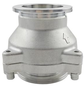 Edelstahl-Vakuum-PTFE-Kugelrückschlagventil, 40 mm, Vakuum-MP-Rückschlagventil mit Druckentlastungsfunktion