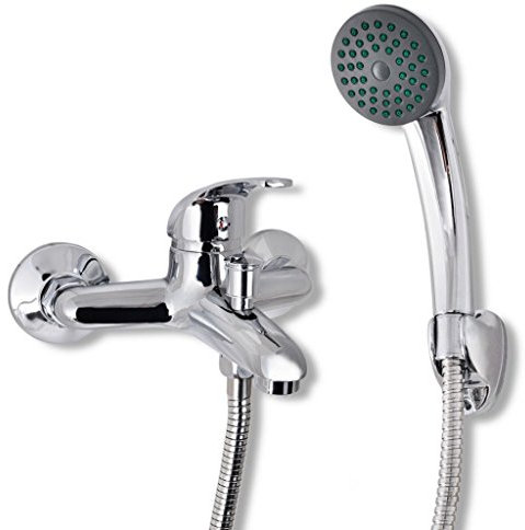 LAPOOH Kit de Grifo Mezclador para Ducha de ba?o Cromado, Grifo bañera Y Ducha, Grifos Duchas De Ba?o, Monomando Ducha