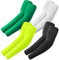 fuinloth 4 Pares Mangas de Brazo para Hombres y Mujeres, Deporte Compresión Protección Solar Negro+Blanco+Verde+Fluorescente
