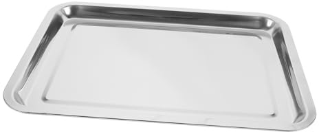 MAGICLULU Bandeja Para Asar Acero Inoxidable 36x27x2 Cm Resistente Al Calor Apta Lavavajillas Uso Cocina Utensilios Para Hornear Multifunción