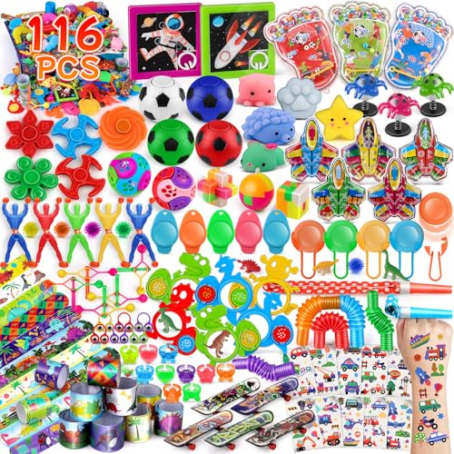 nicknack 116Stück Mitgebsel Kindergeburtstag | Geburtstag Gastgeschenke Mitbringsel Give Aways Gastgeschenk Kindergeburtstag Spielzeug kleine Geschenke für Kinder