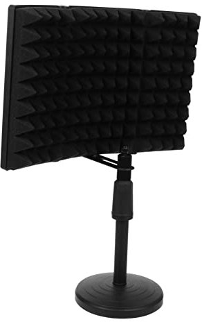 BESPORTBLE 1Pc Microphone Isolation Shield Black Noise Absorbing Cover for Studio Recording Soundproofing for Home Professional Use for Voice Recording Broadcasting