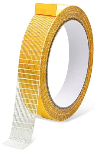 FAYAHAR Ruban Adhésif Double Face Bande, 20 mm x 10 m Ruban Adhésif Double Face Tissu et Maille, Multifonctionnel Bande Collante des Deux Côtés, pour Tapis Rideaux et Réparations