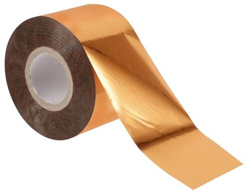 WEKAMOS Heißprägefolie mit Goldener Farbe Bastelfolienrolle aus Pet Wärmeübertragungsmaterialien für Folienplatten und Selbstgemacht Bastelarbeiten Grußkarten Urkunden
