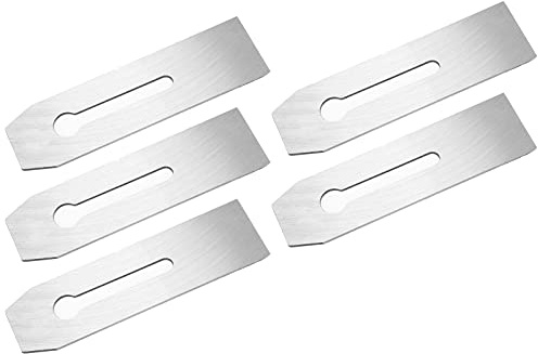 Hobelmesser-Schneidewerkzeug, 5 Stück, Hartstahl, 51 mm, Wärmebehandlung, verschleißfest, langlebig, Holzbearbeitungs-Hobelmesser für professionelle Holzarbeiter und Heimwerker