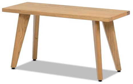 Jennifer Taylor Home Capri 35.5 Solid Red Oak Wood Dining Bench