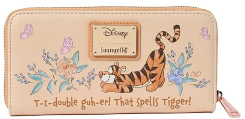 Loungefly Disney Winnie the Pooh Wallet Zipper Round Clutch, 8 inches x 4 inches x 1 inch