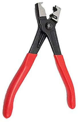 Clic R Clamp Hose Clamp Pliers Heavy Duty Clic-R Type Collar Hose Clip Pliers Swivel Drive Shafts Angle Red.