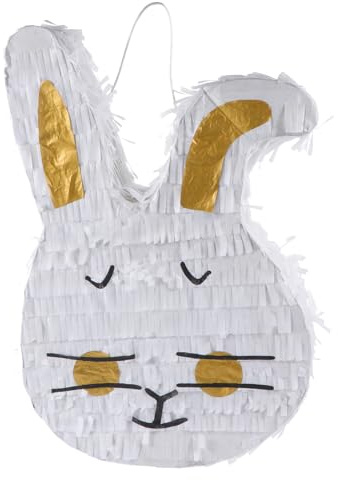 HEALSOPTHY Osterhasen Piñata mit Süßigkeiten Gefüllt Party Hängedekoration für Kindergeburtstag und Fest Kreative Fiesta Spiel Piñata