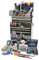 Hilka TK489 489 PCE Kit in Professional Tool Chest and Cabinet, Black
