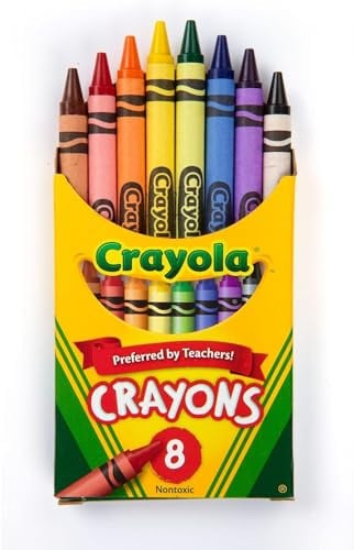 Crayola Regular Size Crayons, Box of 8 (pack of 12)