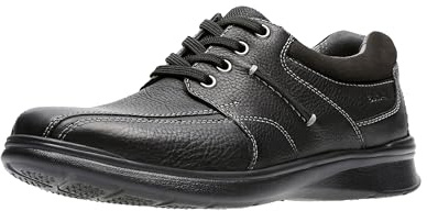 Clarks Men's Cotrell Walk Oxford, Black, 10 UK