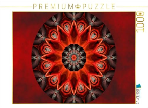 CALVENDO Puzzle Mandala glühende Leidenschaft | 1000 Teile Lege-Größe 64 x 48 cm Foto-Puzzle für glückliche Stunden