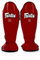 Fairtex Competition - Espinilleras para Muay Thai SP5, Color Negro, Azul, Amarillo y Rojo, S, Rojo