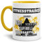 Tassendruck Berufe-Tasse Bedeutung Eines Fitnesstrainer Innen & Henkel Gelb/Job/Tasse mit Spruch/Kollegen/Arbeit/Witzig/Mug/Cup/Geschenk-Idee/Beste Qualität - 25 Jahre Erfahrung