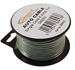 Connect 36953 Mini Reel Automotive Cable 5A Green 7m