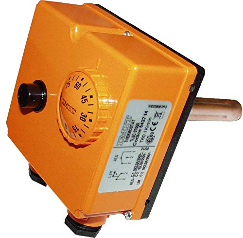 Thermoregler mit Tauchhülse für Elektroheizstäbe ab 600L für Warmwasserspeicher, Solarspeicher, Pufferspeicher und Industrie